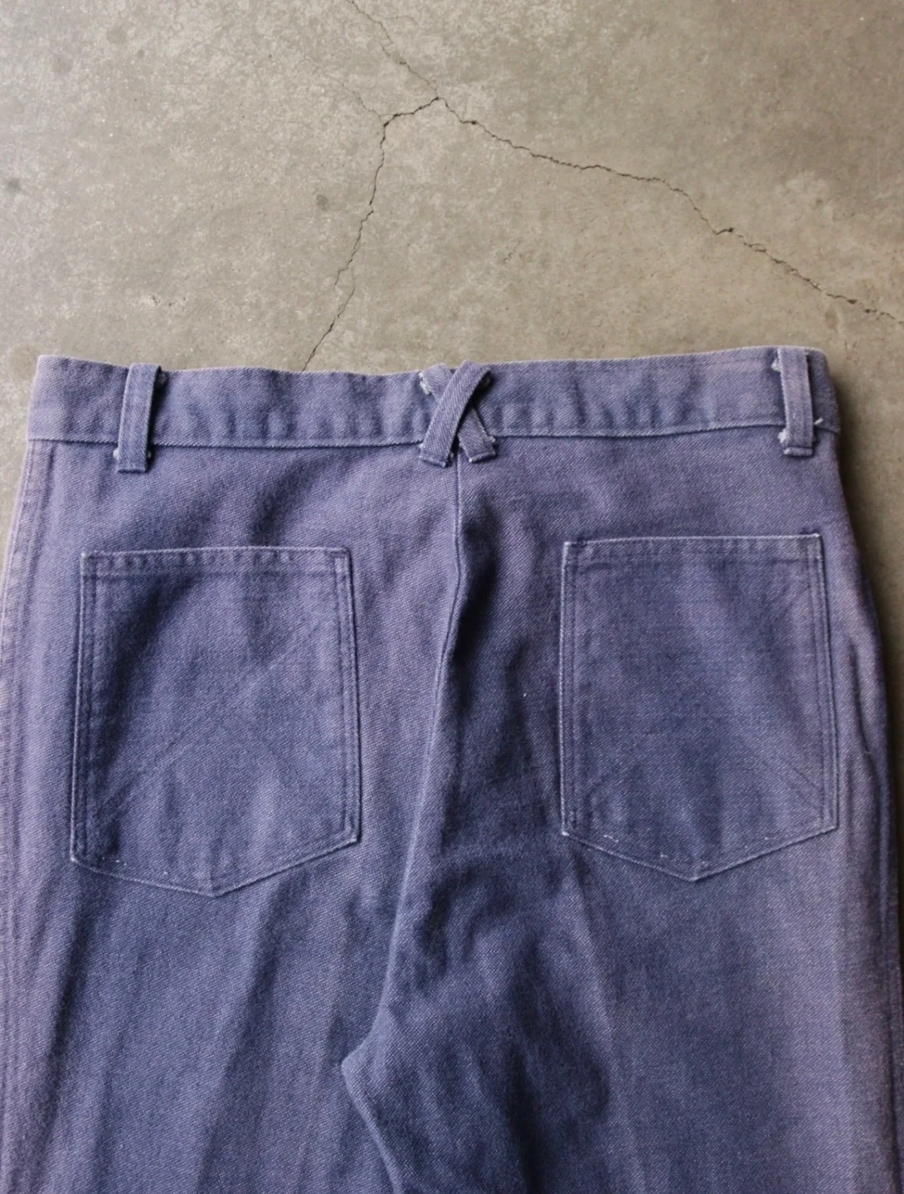 1970S TWO TONE GRADIENT FLARED PANTS - Image 4