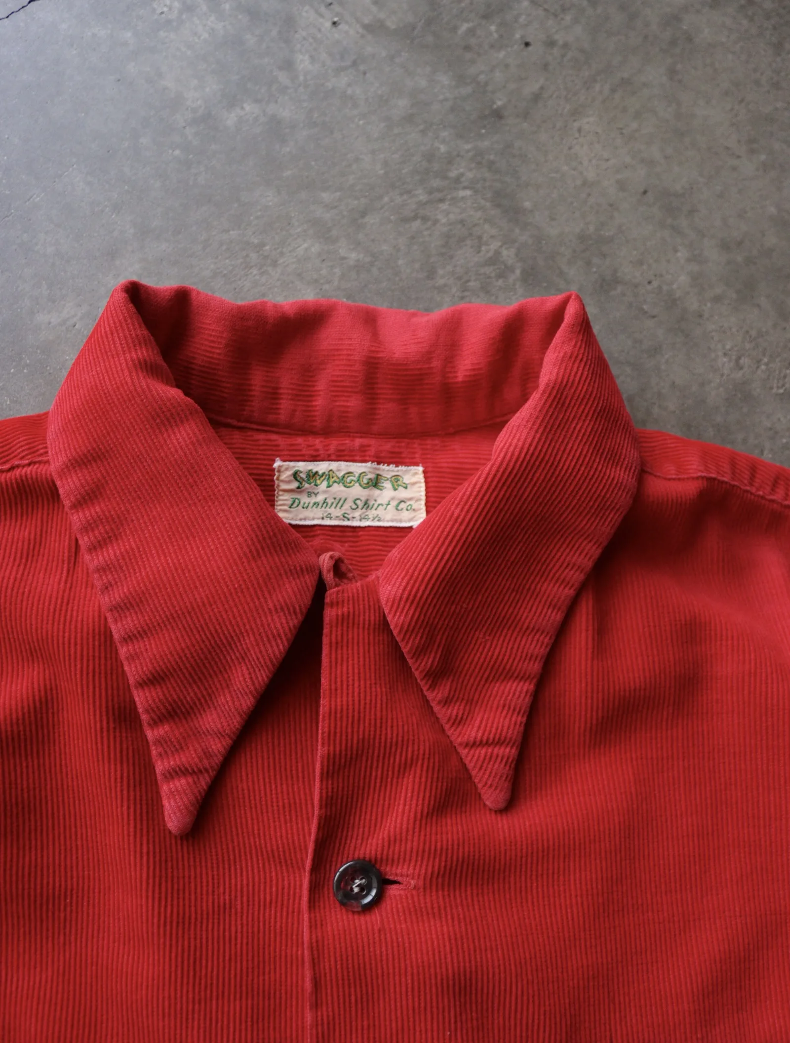 1940S BUTTONED UP CORDUROY L/S SHIRT - Image 3